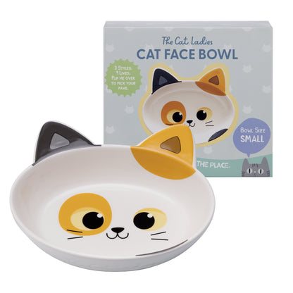 Ceramic Cat Bowl - Calico, Small
