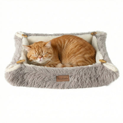 Self-Warming Heated Cat Bed Mat – Coffee Brown