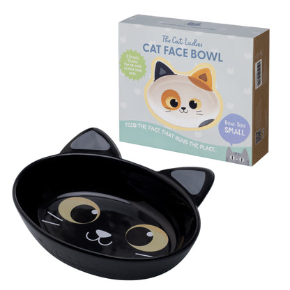 Ceramic Cat Bowl – Black Cat, Small