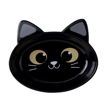 Ceramic Cat Bowl – Black Cat, Large