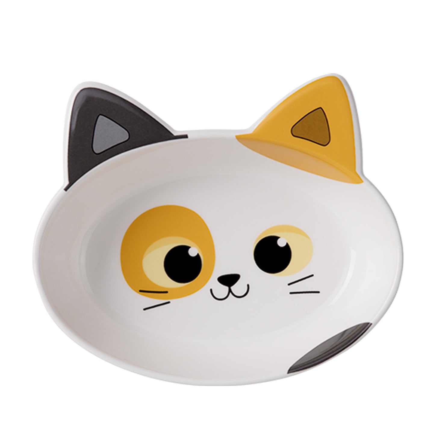 Ceramic Cat Bowl - Calico, Small