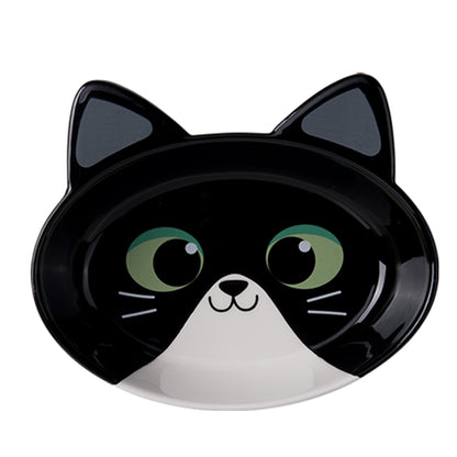 Ceramic Cat Bowl – Black and White Cat, Small