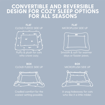 Self-Warming Heated Cat Bed Mat - Dark Green