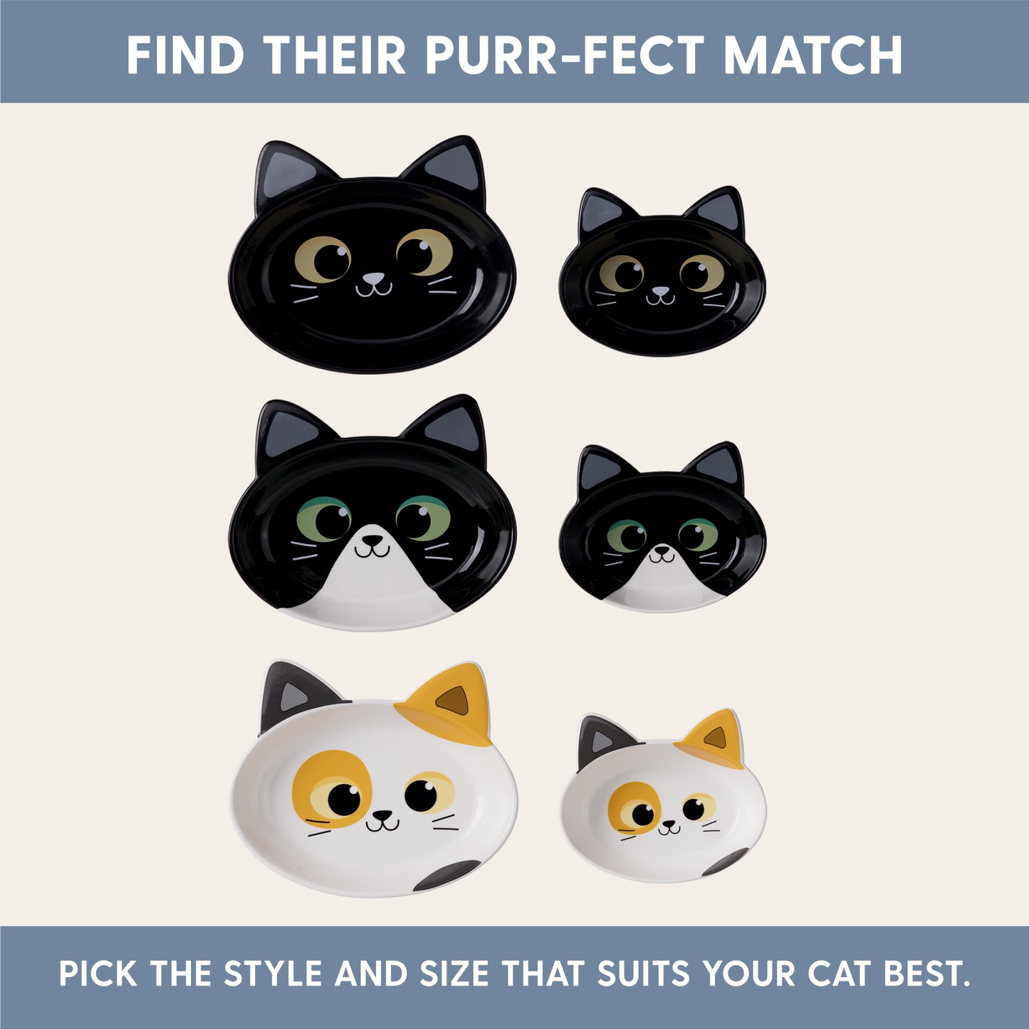 Ceramic Cat Bowl – Black Cat, Small