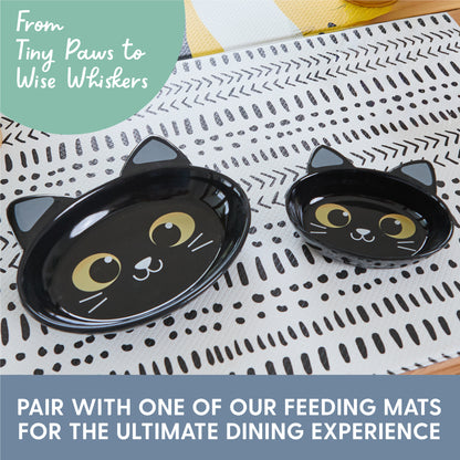 Ceramic Cat Bowl – Black Cat, Small