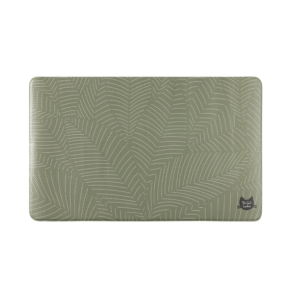 Feeding Mat for Food and Water Bowl - Tropical Leaves B