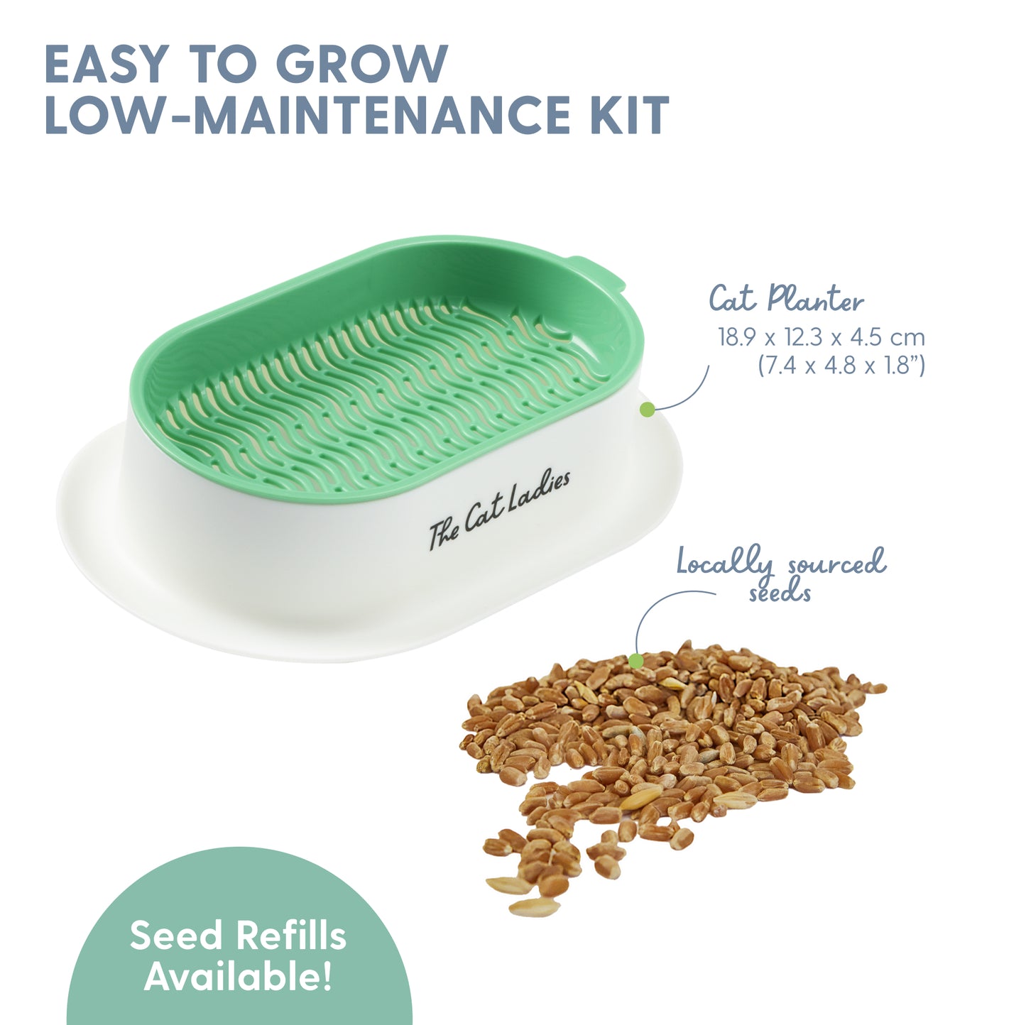 Hydroponic Cat Grass Growing Kit