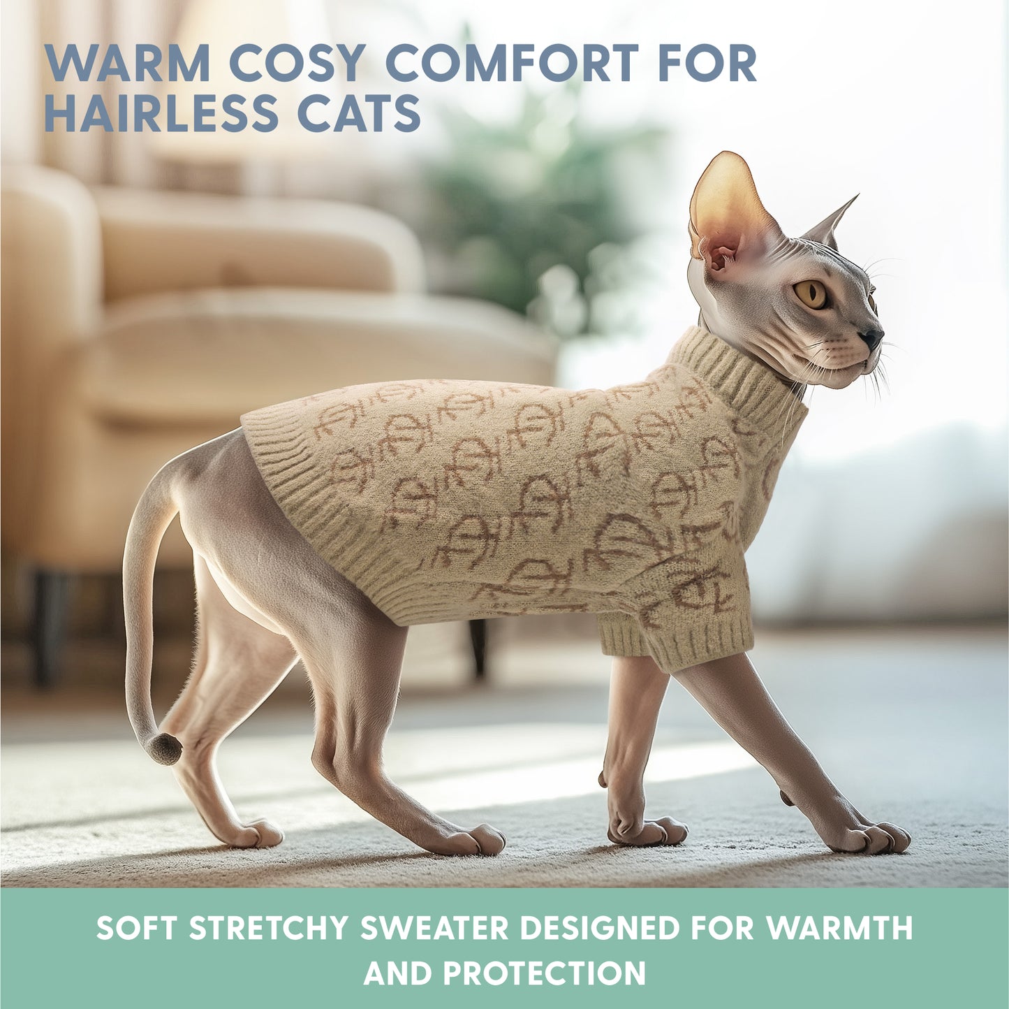 Sphynx Cat Sweater - Comfortable and Stylish Kitty Sweaters for Cats Only