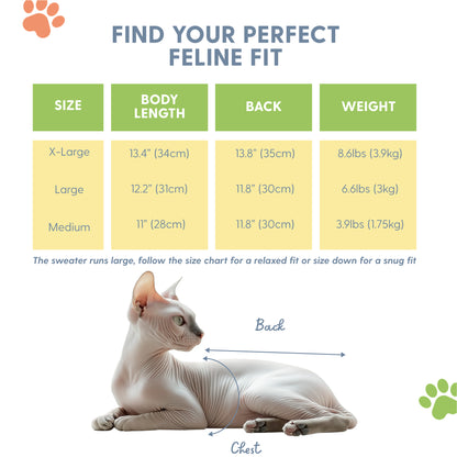 Sphynx Cat Sweater - Comfortable and Stylish Kitty Sweaters for Cats Only