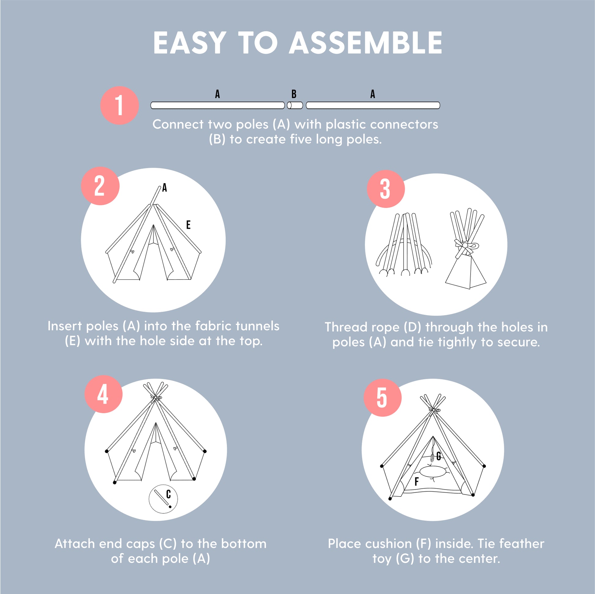 teepee tent instructions Cat Teepee – The Cat Ladies