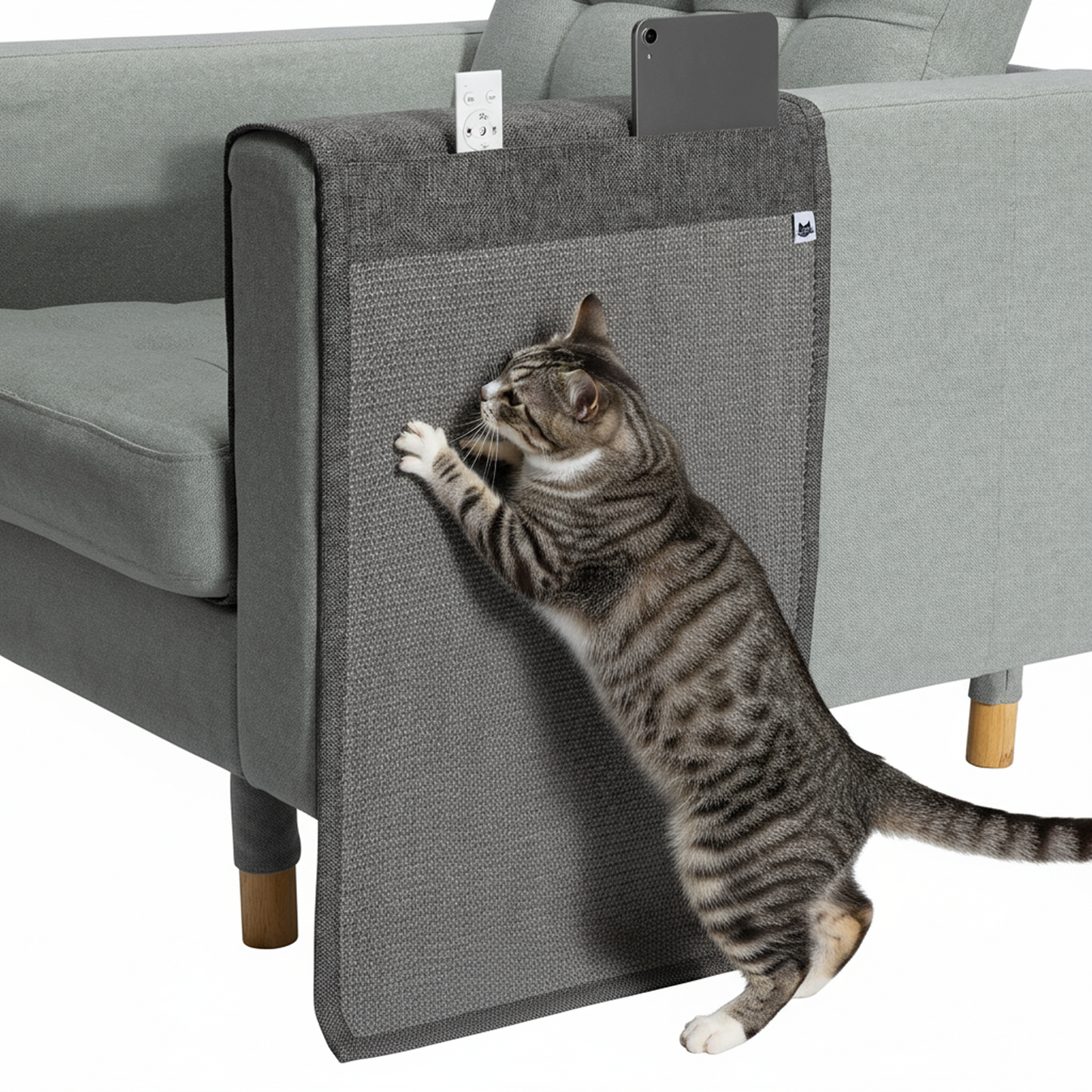 Cat Scratch Furniture Protector with Pockets