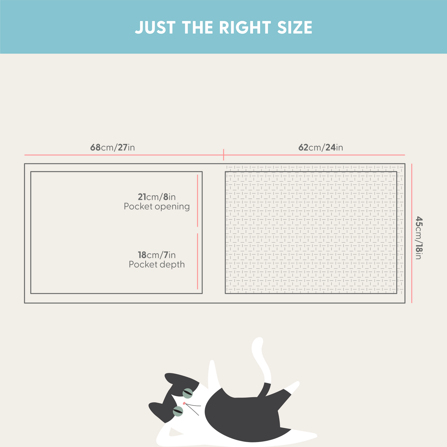 Cat Scratch Furniture Protector with Pockets