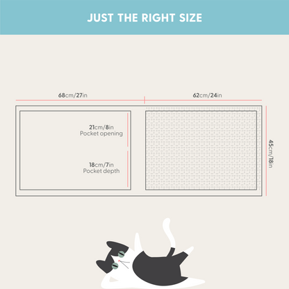 Cat Scratch Furniture Protector with Pockets