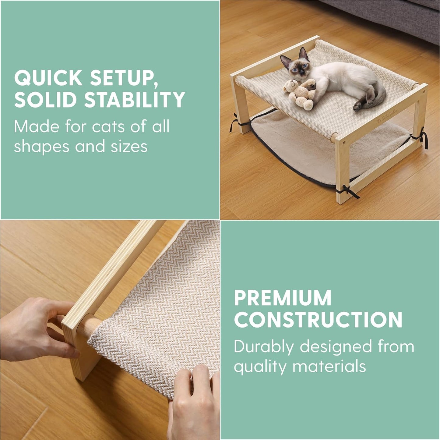 The Cat Ladies 2-in-1 Cat Hammock Bed