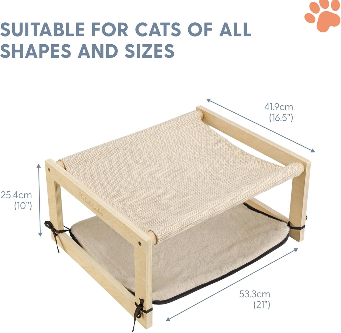 The Cat Ladies 2-in-1 Cat Hammock Bed