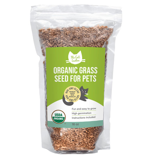 Organic Wheat Cat Grass Seeds (16 ounce)
