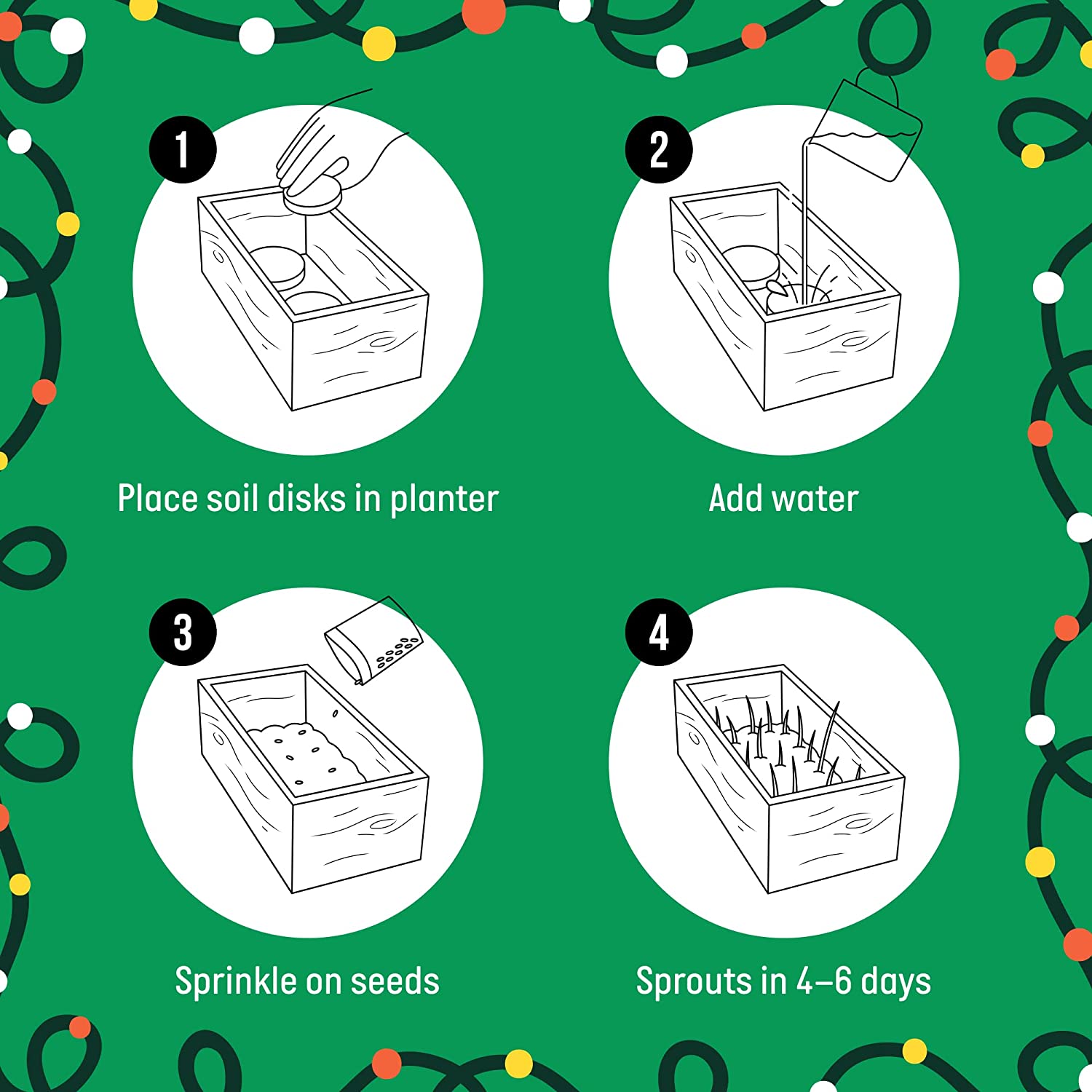 Cat Grass Kit (Organic) Complete with Rustic Wood Planter, Seed and Soil. Easy to Grow - Great for Indoor or Outdoor Cat, Dogs and Other Pets. Prevent Hairballs and Aid Digestion?